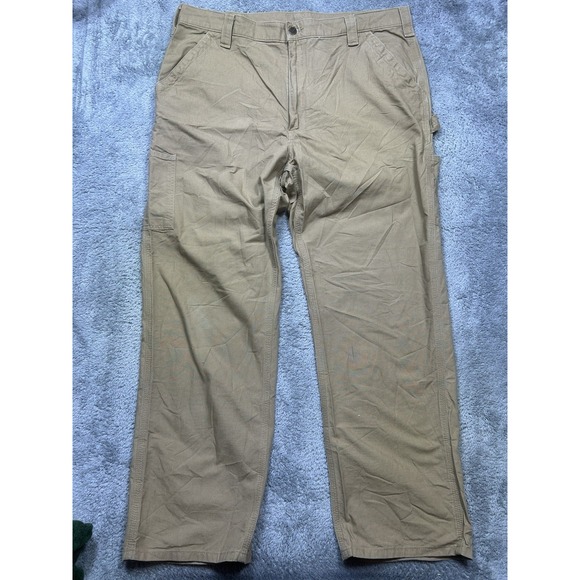 Carhartt Carpenter Pants Men's 40x32 Beige Original Dungaree Fit B151 DKH - Picture 1 of 14